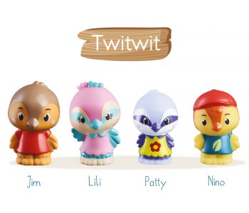 4 personnages famille « Twitwit »